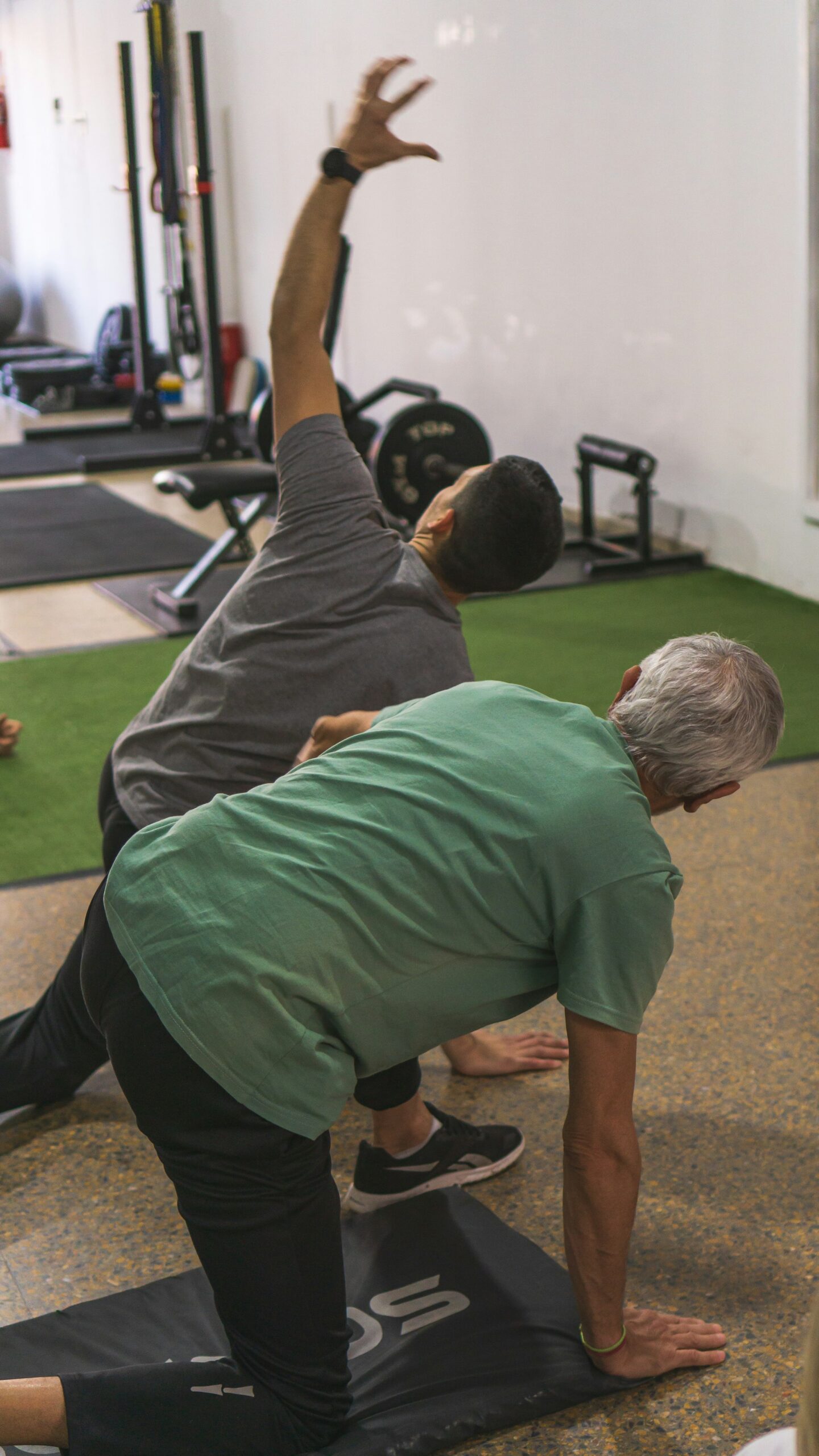 Vet verliezen man 50 plus, mature mannen doen fitness