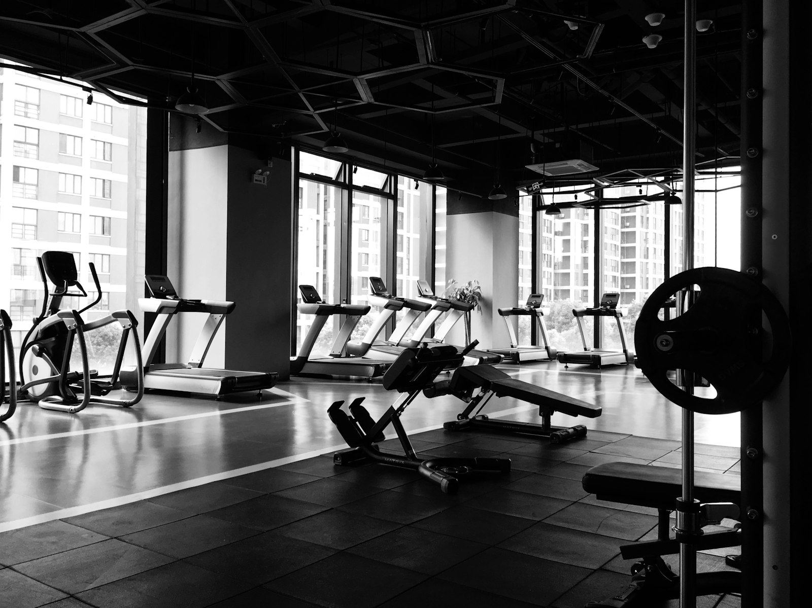 Vrouw 30+ doet krachttraining met halters in de sportschool